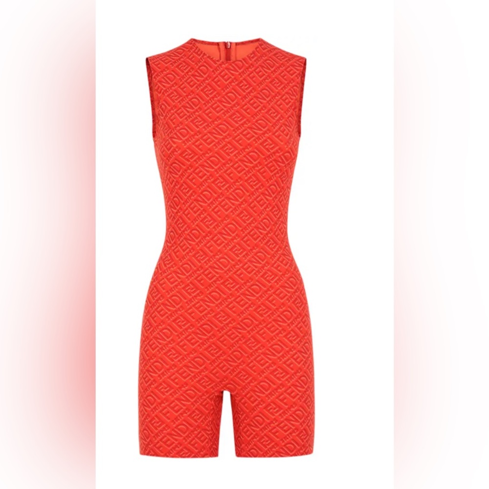 Limited Edition Fendi x SKIMS Sleeveless Mid Thigh Romper Brand New Size Large